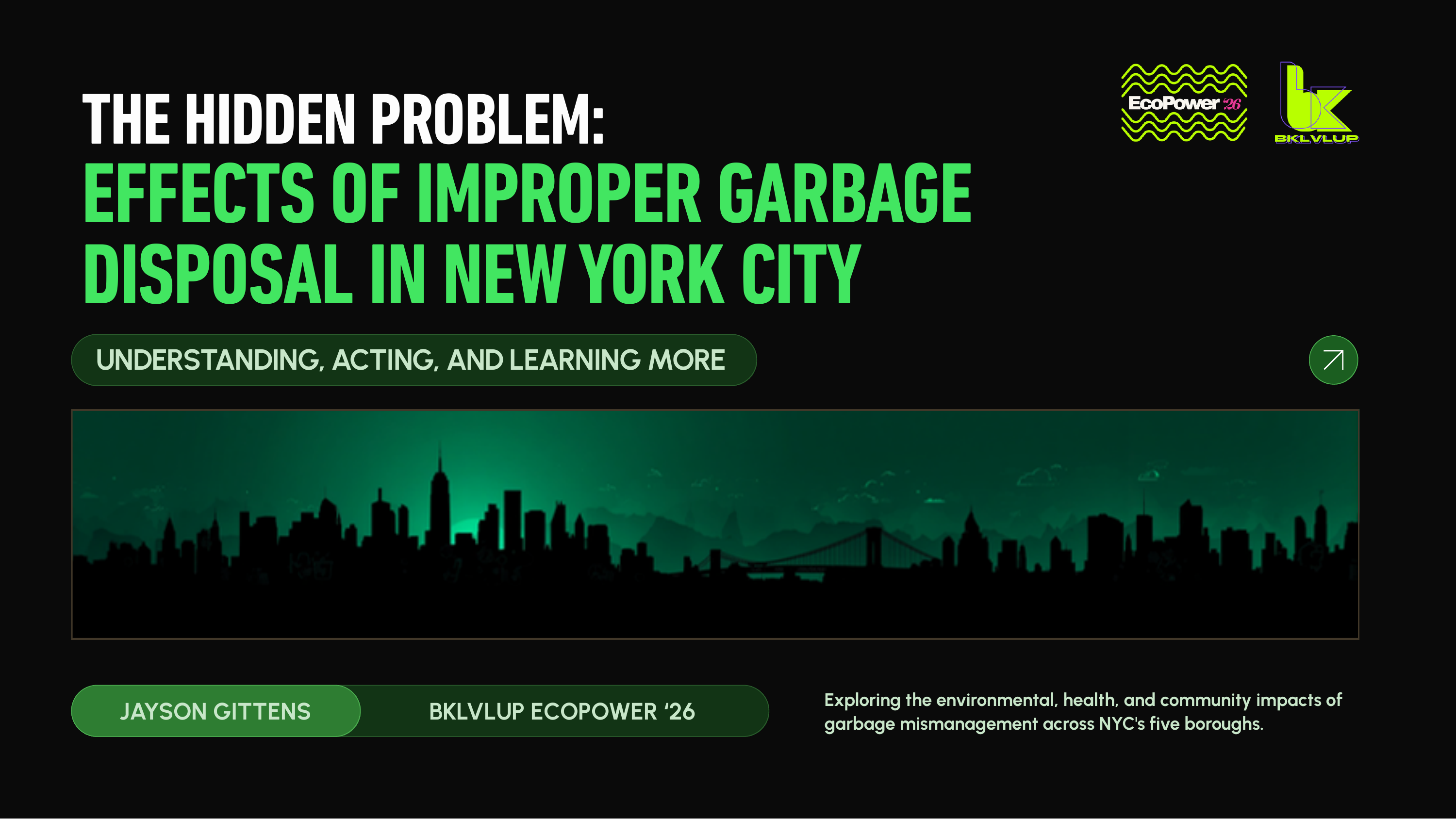 How to Dispose of Garbage Properly in NYC title slide